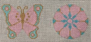 Brenda Stofft Designs - Butterfly/Flower Minis in Pink/Aqua