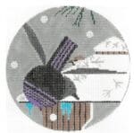 Charley Harper Needlepoint - Winter - Purple Martin