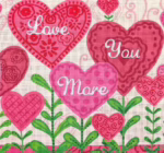 Love You More Needlepoint Designs - Garden of Hearts