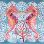 Love You More Needlepoint Designs - Seahorses