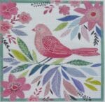 Love You More Needlepoint Designs - Pink Bird