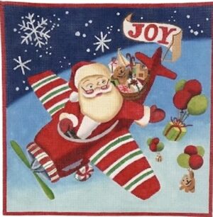 Love You More Needlepoint Designs - Santa Joy Ride