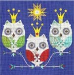 Love You More Needlepoint Designs - Three Wise Owls