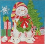 Love You More Needlepoint Designs - Christmas Morning Snowman