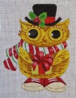 Love You More Needlepoint Designs - Owl with Present