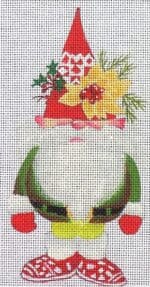 Love You More Needlepoint Designs - Gnome with Poinsettia