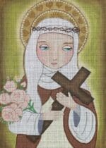 Love You More Needlepoint Designs - St. Catherine