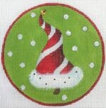 Love You More Needlepoint Designs - Red Santa Hat/Tree Ornament