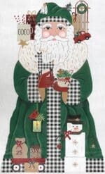 Vallerie Needlepoint Gallery - Farmhouse Santa