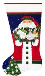 Melissa Shirley Designs - Owl Santa Stocking
