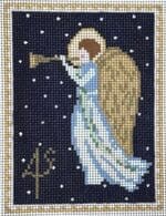 The Plum Stitchery - Angel Vintage Stamp