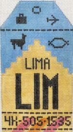 Hedgehog Needlepoint - Lima Travel Tag