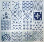 The Plum Stitchery - Blue & White Tiles