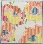 The Plum Stitchery - Citrus Striped Flowers