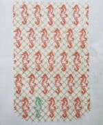 The Plum Stitchery - Seahorses Clutch