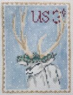 The Plum Stitchery - Vintage Stamp Collection - Reindeer