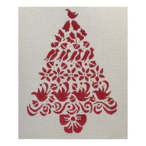 The Plum Stitchery - Red Christmas Tree
