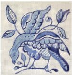 The Plum Stitchery - Delft Tiles Collection - Pheasant