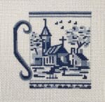 The Plum Stitchery - Delft Landscape 4
