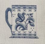 The Plum Stitchery - Delft Floral 3