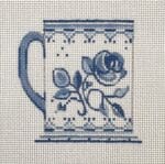 The Plum Stitchery - Delft Floral 4
