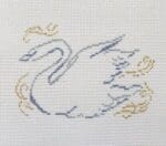 The Plum Stitchery - Swanning Around Ornament