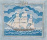 The Plum Stitchery - Nantucket Whaler with Rope Border