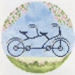 The Plum Stitchery - Bicycle Built for Two Round