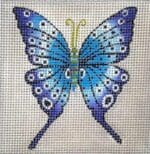 Zecca Designs - Blue Butterfly Square