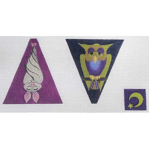 Zecca Designs - Owl and Bat Scissors Case - Needle Nook