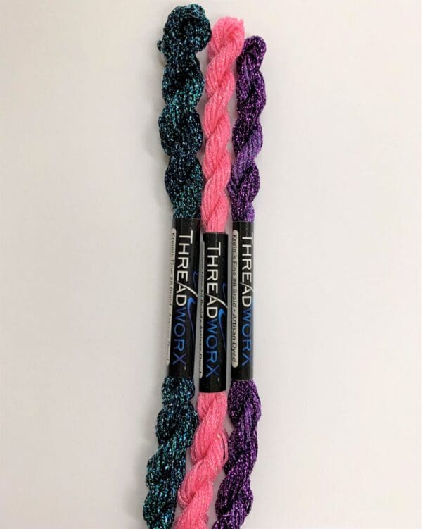 ThreadworX - Overdyed Metallic Size 8 Braid - Needle Nook