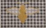 The Plum Stitchery - Bee & Black Gingham Wallet Insert