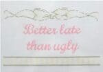 The Plum Stitchery - Better Late Than Ugly