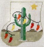 Kathy Schenkel Designs- Cactus with Peppers and Coyote