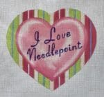Raymond Crawford - I Love Needlepoint Heart