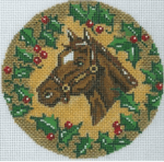 The Meredith Collection - Thoroughbred with Holly Ornament