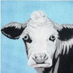 The Meredith Collection - Cow on Blue