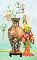 The Meredith Collection - Woman with Vase and Parrots