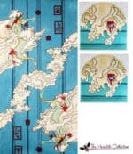 The Meredith Collection - Satchel Bag Oriental Dragon