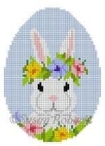 Susan Roberts Needlepoint - Floral Crown Bunny