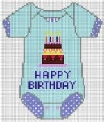 The Meredith Collection - Baby Onesie - Happy Birthday