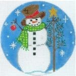 The Meredith Collection - Snowman with a Tree and Ornament