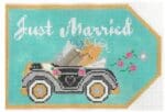 The Meredith Collection - Gift Tag Just Married Old Fashioned Car