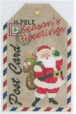 The Meredith Collection - Gift Tag Season Greetings Santa