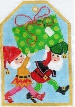 The Meredith Collection - Gift Tag Christmas Elves