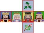 Susan Roberts Needlepoint - Nutcrackers Cube Ornament