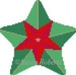 Susan Roberts Needlepoint - Red and Green Star