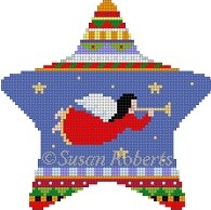 Susan Roberts Needlepoint - Flying Angel Star