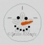 Susan Roberts Needlepoint - Snowman Sand Dollar
