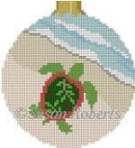 Susan Roberts Needlepoint - Christmas Turtle Ornament